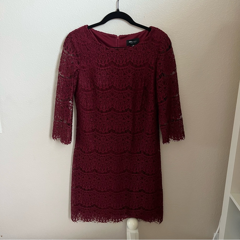Red Lace Semi Formal Dress
